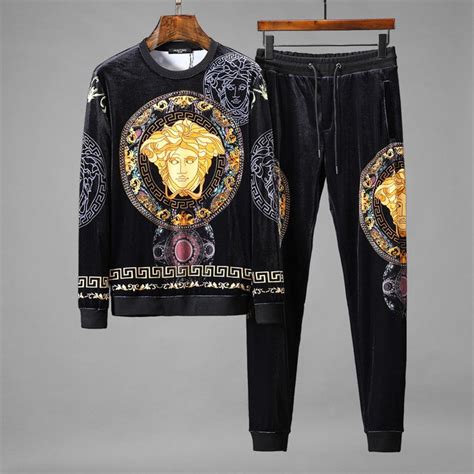 versace velour sweatsuit price|Men's Luxury and Designer Sweatshirts & Hoodies .